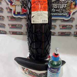 CORSA CROSS S PLATINUM 110/80/14 T/L WITH FREE TIRE SEALANT AND TIRE VALVE