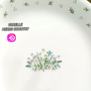 8.5inches CORELLE HERBS COUNTRY MICROWAVABLE PLATE • Japan Surplus • SOLD PER PC