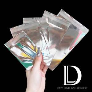 (Bịch 100-300cái) TÚI MỎNG- Túi dán miệng màu bạc siêu đáng iu - Túi bạc opp đựng card - Đu bo góc- Duy Linh Shop…