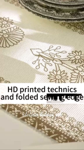 Pastoral Style Floral Table Runner – Printed Table Runner | Rustic Botanical Home Decor