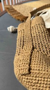 Handmade Beach Bag Is Made From 100% Natural Raffia Material