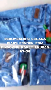 CELANA JEANS CELANA PENDEK PRIA bahan halus stret kekinian
