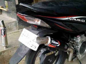 SILINCER Knalpot Samlong Apiko Racing Pnp Motor Vario Beat Scoopy Mio Fino Nuvo X-Ride Pcx Nmax Aerox dll