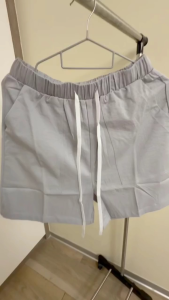 Womens Casual Linen Drawstring Shorts