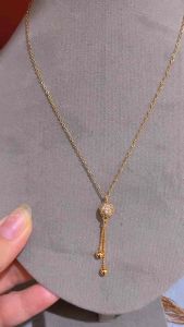 Kalung Rumbai Bola Permataa Titan Wanita