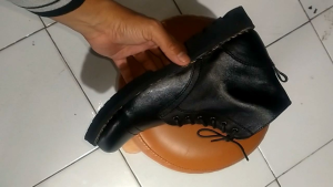SULTAN STORE: Sepatu Boots Pria Kulit Sapi Patih Series Black Boot Bikers touring trendy terbaru