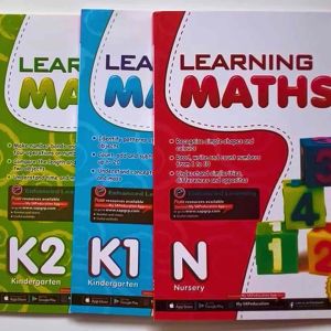 Learning Mathematics Singapore Math Kindergarten SAP workbook 3 Books Set