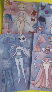 Set 6in1 sticker phối trang phục công chúa Sprunki