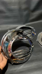 Tutup Cover Kipas Magnet Vespa Super Sprint PX Excel Chrome Detail Original Bagus Murah Grosir Eceran