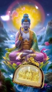 จี้เทพเจ้าฮก ลก ซิ่ว เลี่ยมกรอบหุ้มทองคำแท้หนาพิเศษเกรดพรีเมี่ยม(เทพเจ้าแห่งความเป็นมงคล)