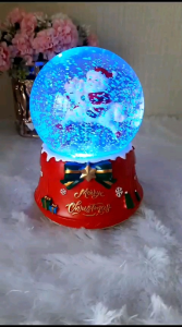 Snowball Christmas Kotak Muaik Bola Salju Santaklaus Hadiah Natal
