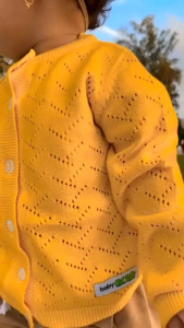 Cardigan bayi perempuan Baby Grab bahan rajut katun 100%-Jaket bayi perempuan warna candy