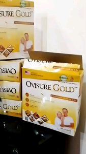 TERLARIS !!!!! OVISURE GOLD MILK SUSU VITAMIN TULANG DAN SENDI OSTEOPOROSIS 12 SACHET - SUSU OVISURE TULANG SENDI