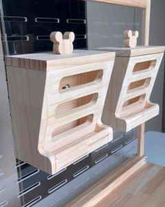 LP201 กล่องหญ้า รางหญ้า ที่ใส่หญ้า ชินชิลล่า ทำจากไม้สนเกรดA ดีไซน์น่ารัก สไตล์มินิมอล