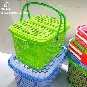 Giỏ quái xách có nắp nhựa Duy Tân - Giỏ đựng đồ đi sinh