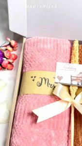 Hampers Pernikahan Handuk Pasangan 70x140cm / Hadiah Wedding Handuk Couple / Gift Souvenir