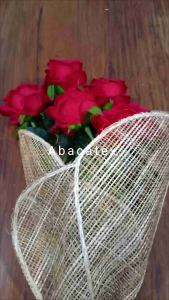 Burlap Flower Bouquet Mat (Ready Made) 10 pcs