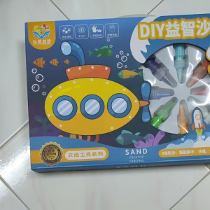 Sand Painting Art for Kids Craft Box Set - 12 Bottles Colour Sand