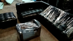 sofa minimalis L jaitan timbul