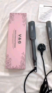V&G Professional Hair Straightener Ceramic Plate Curling Iron Small Large 208 308