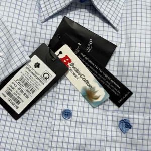 (4P0051) Áo sơ mi ngắn tay lai bầu san ciaro