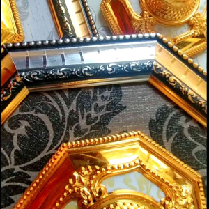 Ornamen Lampu Plafon PVC & Fitting Lampu Plafon Gipsum Ukuran 30x30