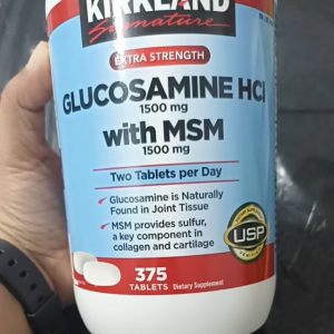 Kirkland Glucosamine HCI 1500 mg with MSM 375 tablets