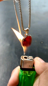 Kalung Liontin Batu Merah Siem Untuk Pria dan Wanita