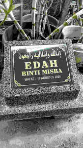 Nisan MAKAM mini +Dudukan serbuk granite