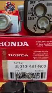 KUNCI KONTAK 1 SET HONDA BEAT ESP & BEAT FI 2017/2018 & BEAT STREET KODE PART K81
