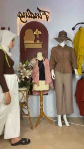 Kemeja Wanita Kemeja Oversize Polos Blouse Atasan Wanita Alya