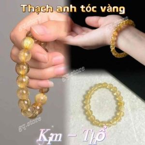 Vòng Tay Thạch Anh Tóc Tự Nhiên – Trang Sức Nữ Nhẹ Nhàng Hợp Mọi Outfit