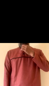 Kurta tangan panjang Brand IJTIHAD list dada bahan katun MADINAH FODU IMPORT