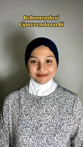 Ciput Ikat Renda Ciput Turki Kombinasi Inner Kerudung Renda