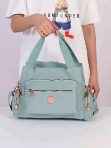 FLS Women Bags Top Handle Bags With Sling Strap Multi Pockets Waterproof Large Capacity With Monkey Keychain