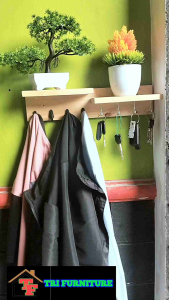 Tempat Gantungan Tempel Dinding Kunci dan Baju Tempel Dinding