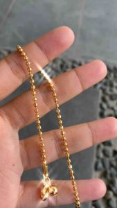 GELANG KAKI GOLD BIJI LADA XUPING ANTI LUNTUR ANTI ALERGI GOLD BAHAN TITANIUM ANTI KARAT FASHION WANITA KEKINIAN TERBARU AKSESORIS WANITA IMPORT