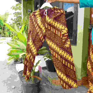 Celana Batik Panjang Pria Wanita Khas Jogja || Souvenir Oleh Oleh Malioboro || Celana Boim