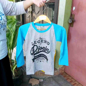 ASTURAJOGJA Kaos Anak 8-10 Tahun Lengan Panjang Khas Jogja || Souvenir Oleh Oleh Malioboro