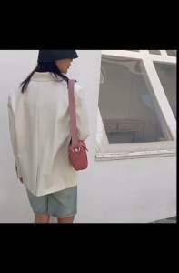 #H6 ขนาด8นิ้ว#กระเป๋าสะพายข้าง#กระเป๋าผู้หญิง#มี3ช่องใช้งาน