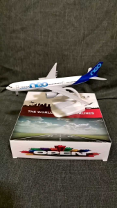 Airbus A330 NEO Diecast Model Aircraft Decoration Airplane with Landing Gears and Stand for Display 8 Inches