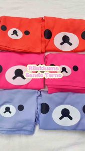 [INNOCENTTEES] Girls Sando Terno Rilakkuma Bear Face II Baby to 10 y/o