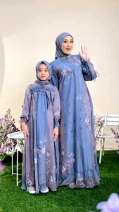 HIMALDA MOM DAN KIDS DRESS BY NADHHERA LUXURY GAMIS ANAK✔