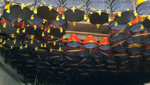 SANGKAR BURUNG MAHKOTA PIBER KANDANG PERKUTUT LUKIS MOTIF NAGA ELEGAN FULL AKSESORIS