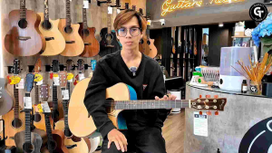 Abeni Deer way | กีตาร์โปร่ง ทรง GA สไตล์ Florentine งานศิลปะบนกีตาร์ เสียงดี 🎉มีเก็บปลายทาง