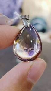 Natural High Grade Bolivia Ametrine Crystal Pendant AT05 #Crystalpendant