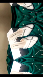 sepatu Bapaw wanita dewasa keren dengan motiv tali permata.AZ.01