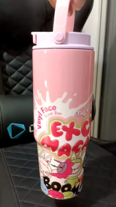 BOTOL MINUM TUMBLER HADIAH SOUVENIR GIFT LABUBU VIRAL TERMOS AIR 30OZ (900ML)