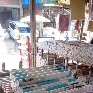 WALLPAPER DINDING MOTIF MAWAR UKURAN +- 10M X 45CM