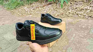 Rumaos sepatu PDH taliputar pria formal casual kulit asli